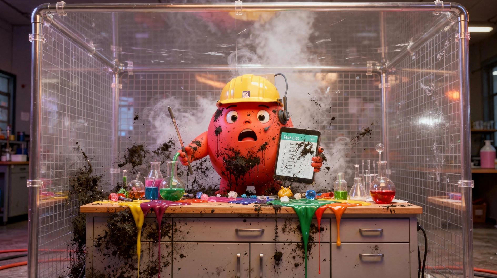 OpenClaw-Maskottchen isoliert — visualisiert technische Eindämmung.
